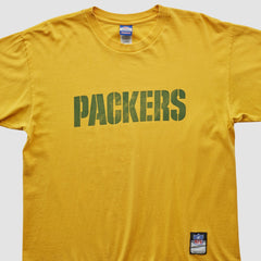 Green Bay Packers Reebok 2000s T-shirt - Yellow Vintage sale