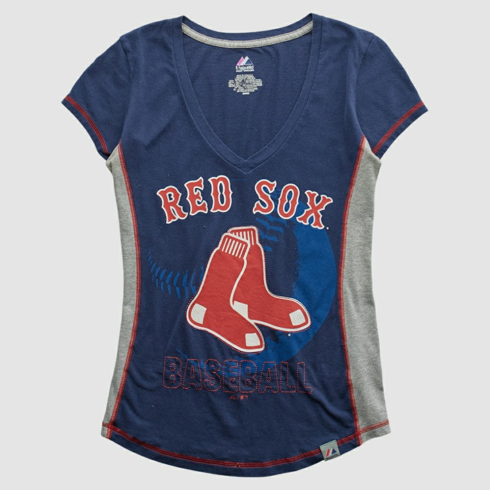 Boston Red Sox Majestic 2010s T-shirt Navy Vintage