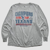 Houston Texans Team Edition Apparel 2012 Long Sleeve T-shirt - Heather Gray Vintage sale