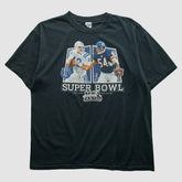 Superbowl XLII Anvil 2008 T-shirt - Black Vintage on sale