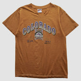 Colorado Rockies Trench 1993 T-shirt Brown Vintage