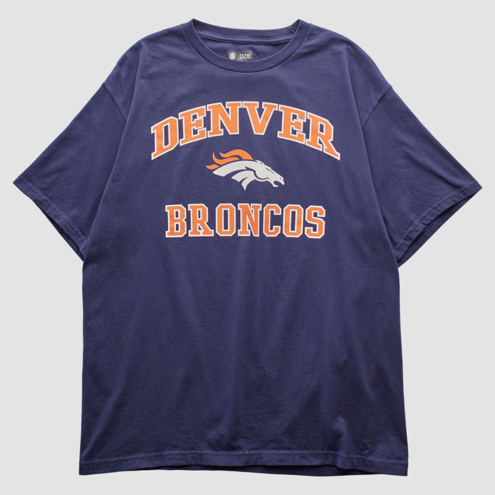 Denver Broncos Team Edition Apparel 2000s T-shirt - Navy Vintage cheap