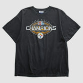 Pittsburgh Steelers Reebok 2006 T-shirt - Black Vintage on sale