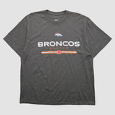Denver Broncos 2010s T-shirt - Dark Heather Gray Vintage for sale