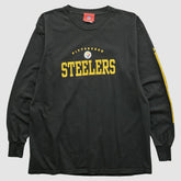 Pittsburgh Steelers NFL 2000s Long Sleeve T-shirt - Black Vintage discount