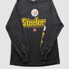 Pittsburgh Steelers NFL 2010s Long Sleeve T-shirt - Black Vintage on sale