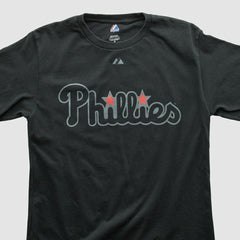 Philadelphia Phillies Majestic 2000s T-shirt Black Vintage