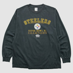 Pittsburgh Steelers Alstyle 2006 Long Sleeve T-shirt - Black Vintage sale