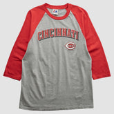 Cincinnati Reds Majestic 2000s T-shirt Heather Gray Vintage
