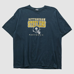 Pittsburgh Steelers Team Edition Apparel 2000s T-shirt - Navy Vintage for sale