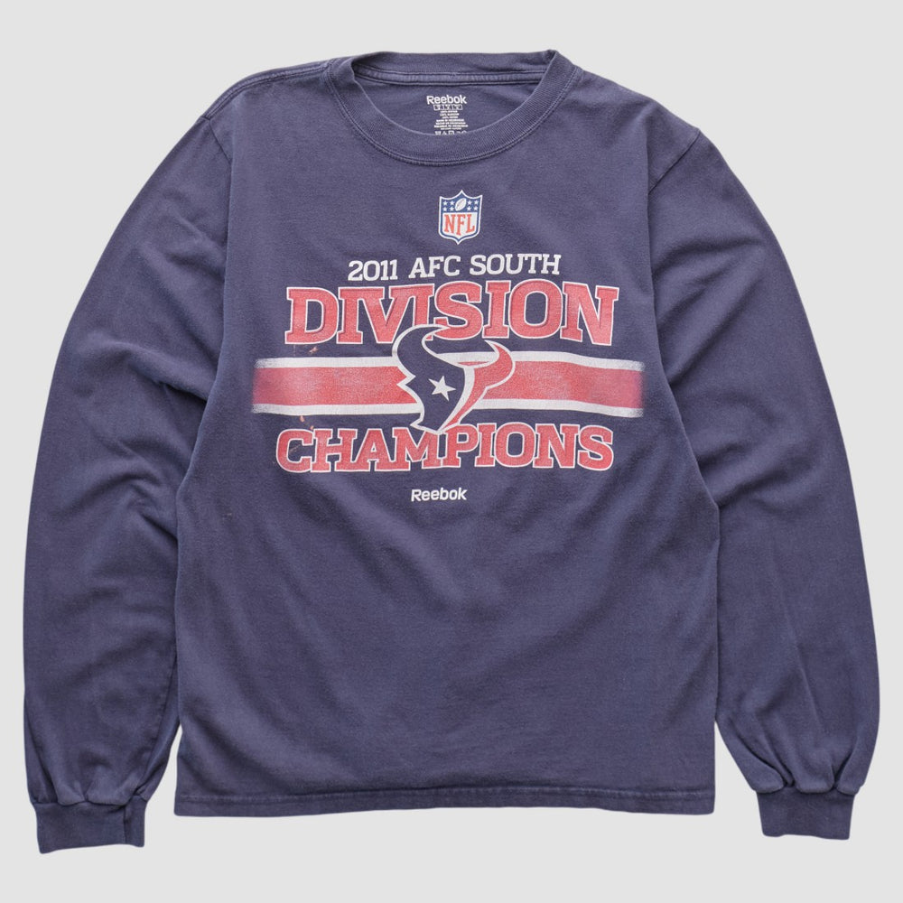 Houston Texans Reebok 2011 Long Sleeve T-shirt - Navy Vintage outlet