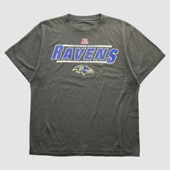 Baltimore Ravens NFL 2000s T-shirt - Dark Heather Gray Vintage sale