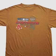 Boston Red Sox 2004 T-shirt Brown Vintage