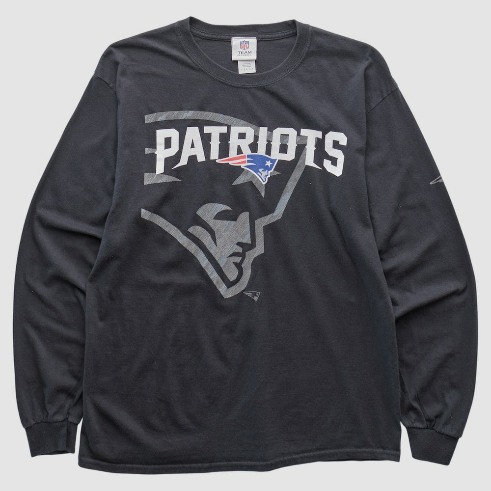 New England Patriots NFL 2010s Long Sleeve T-shirt - Black Vintage outlet