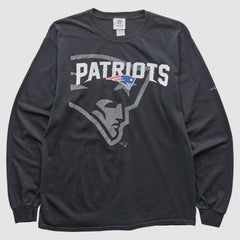 New England Patriots NFL 2010s Long Sleeve T-shirt - Black Vintage outlet