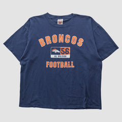 Denver Broncos NFL 2000s T-shirt - Navy Vintage on sale