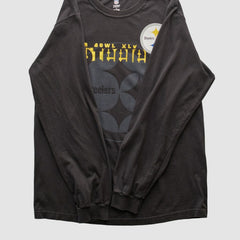Pittsburgh Steelers NFL 2011 Long Sleeve T-shirt - Black Vintage cheap