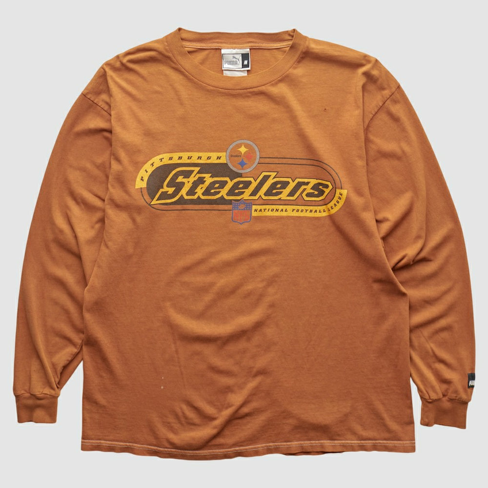 Pittsburgh Steelers 2000s Long Sleeve T-shirt - Brown Vintage cheap