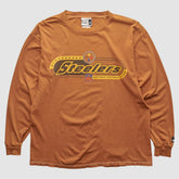 Pittsburgh Steelers 2000s Long Sleeve T-shirt - Brown Vintage cheap