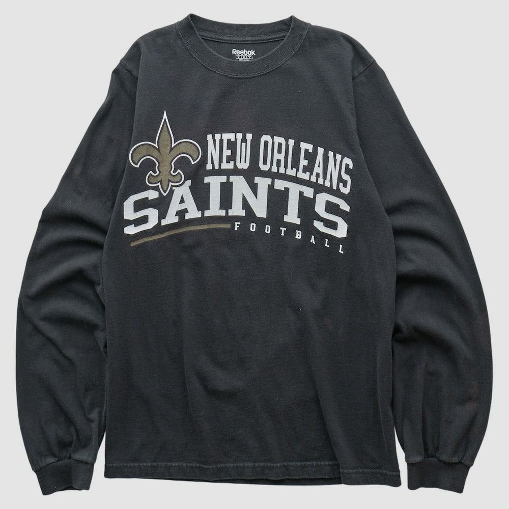 New Orleans Saints Reebok 2000s Long Sleeve T-shirt - Black Vintage online