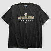 Pittsburgh Steelers Reebok 2000s T-shirt - Black Vintage discount