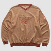 Cleveland Browns CRABLE SPORTSWEAR 90s Pullover Sweatshirt - Tan Vintage cheap