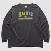 New Orleans Saints NFL 2000s Long Sleeve T-shirt - Charcoal Vintage outlet