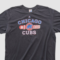 Chicago Cubs Majestic 2010s T-shirt Black Vintage