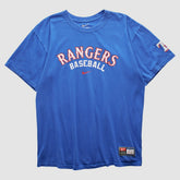 Texas Rangers 2000s T-shirt Blue Vintage