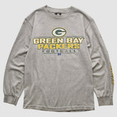 Green Bay Packers NFL 2010s Long Sleeve T-shirt - Heather Gray Vintage on sale
