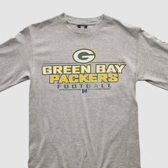 Green Bay Packers NFL 2010s Long Sleeve T-shirt - Heather Gray Vintage on sale