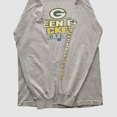 Green Bay Packers NFL 2010s Long Sleeve T-shirt - Heather Gray Vintage on sale