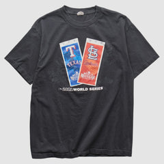 MLB World Series Alstyle 2011 T-shirt Black Vintage
