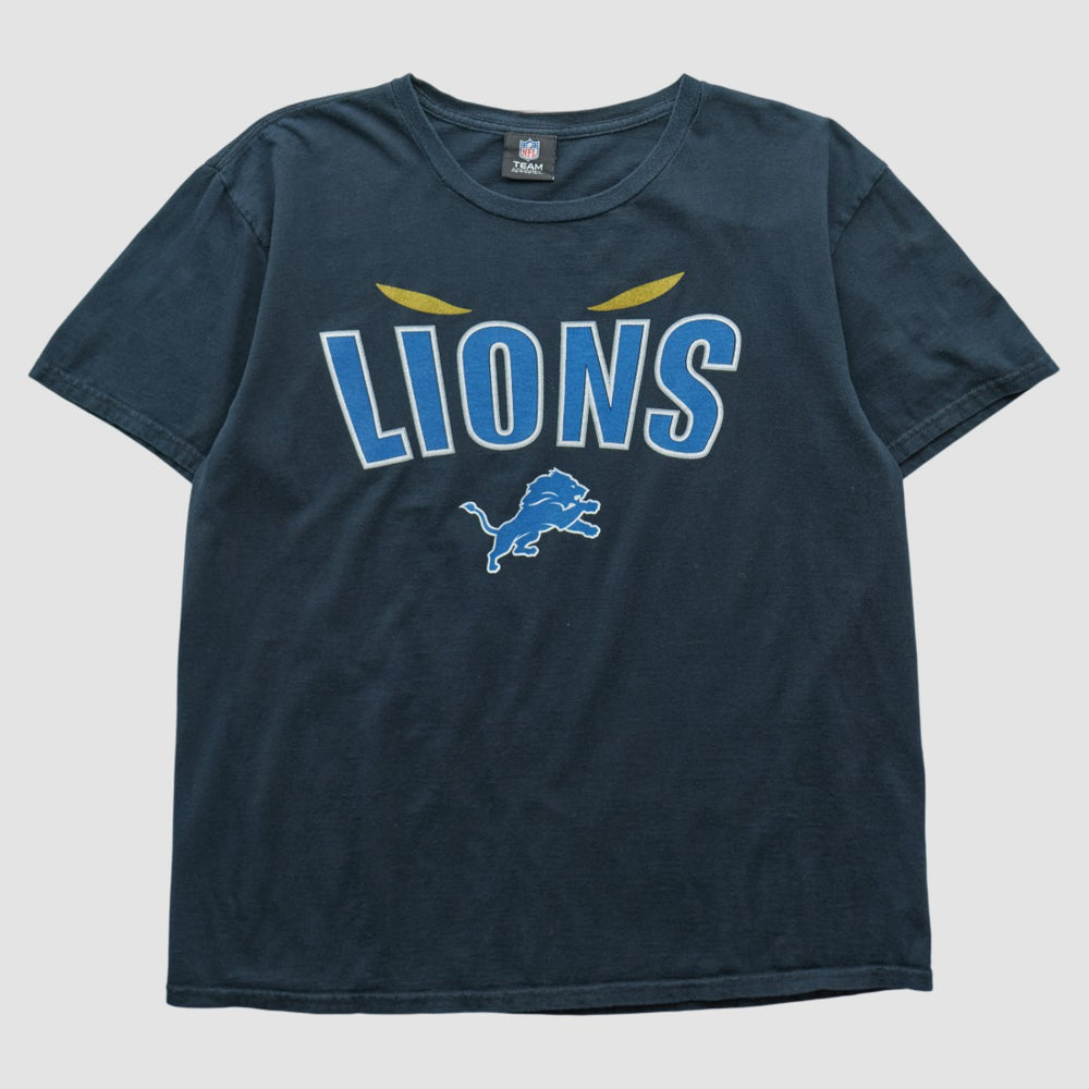 Detroit Lions NFL 2010s T-shirt - Navy Vintage on sale