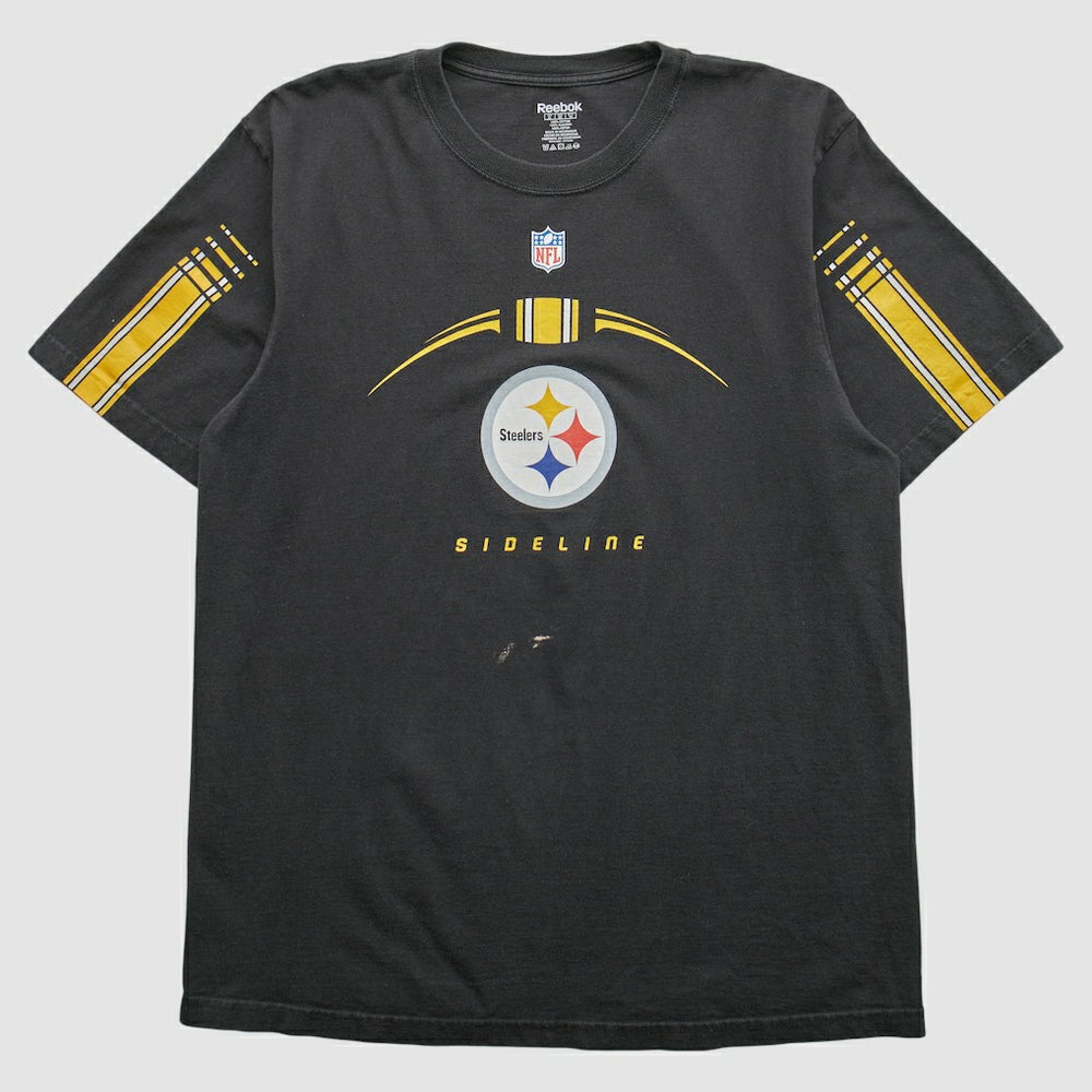 Pittsburgh Steelers Reebok 2000s T-shirt - Black Vintage cheap