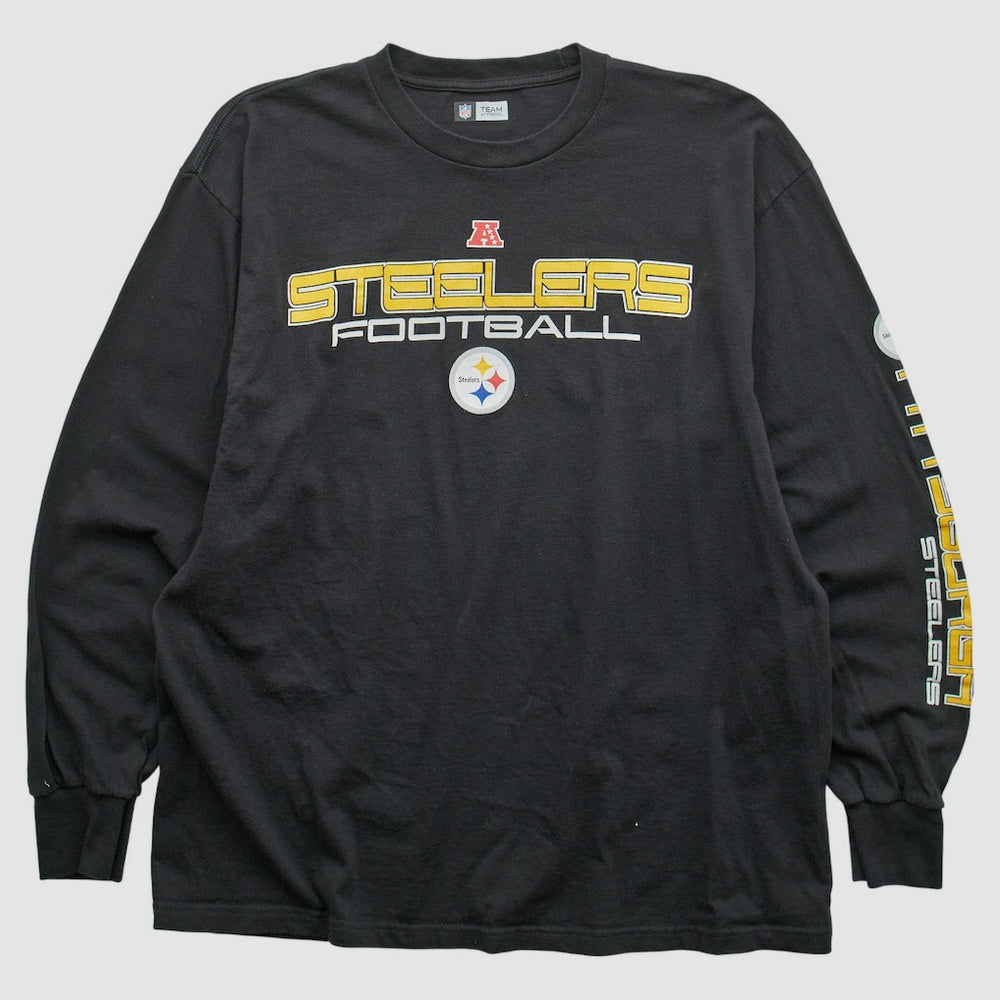 Pittsburgh Steelers NFL 2010s Long Sleeve T-shirt - Black Vintage outlet