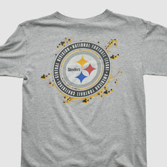 Pittsburgh Steelers Starter 90s Long Sleeve T-shirt - Heather Gray Vintage on sale