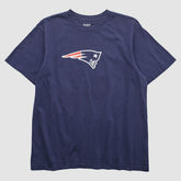 New England Patriots Reebok 2000s T-shirt - Navy Vintage for sale