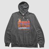 New York Mets Majestic 2015 Hooded Pullover Sweatshirt Dark Heather Gray Vintage