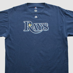 Tampa Bay Rays Majestic 2010s T-shirt Navy Vintage