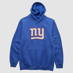 New York Giants Reebok 2000s Hooded Pullover Sweatshirt - Blue Vintage for sale
