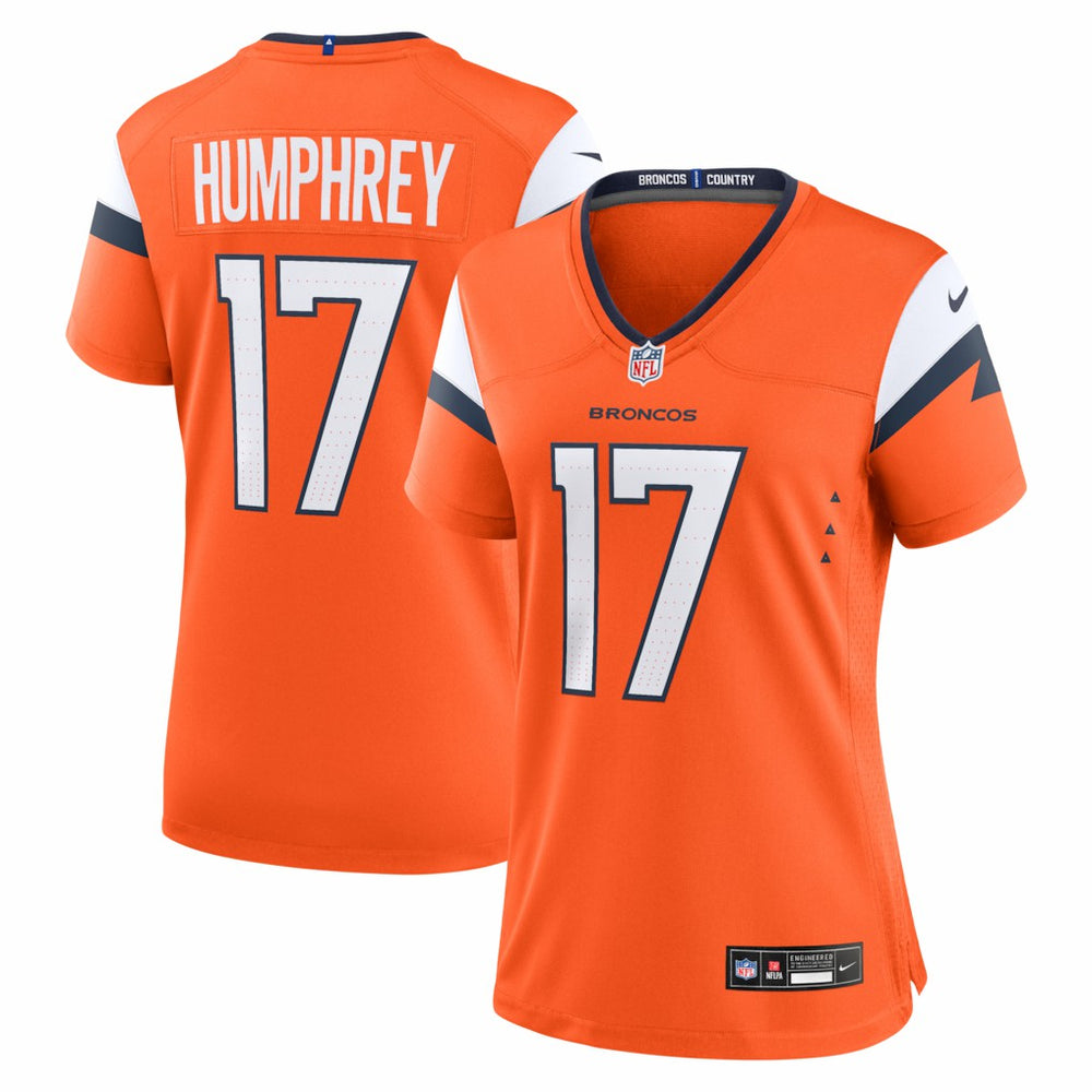 Lil'Jordan Humphrey Denver Broncos Women's Team Game Jersey - Orange online