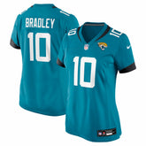 Carter Bradley Jacksonville Jaguars Women's Team Game Jersey - Teal outlet