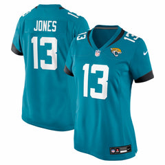 Tim Jones Jacksonville Jaguars Women's Team Game Jersey - Teal discount