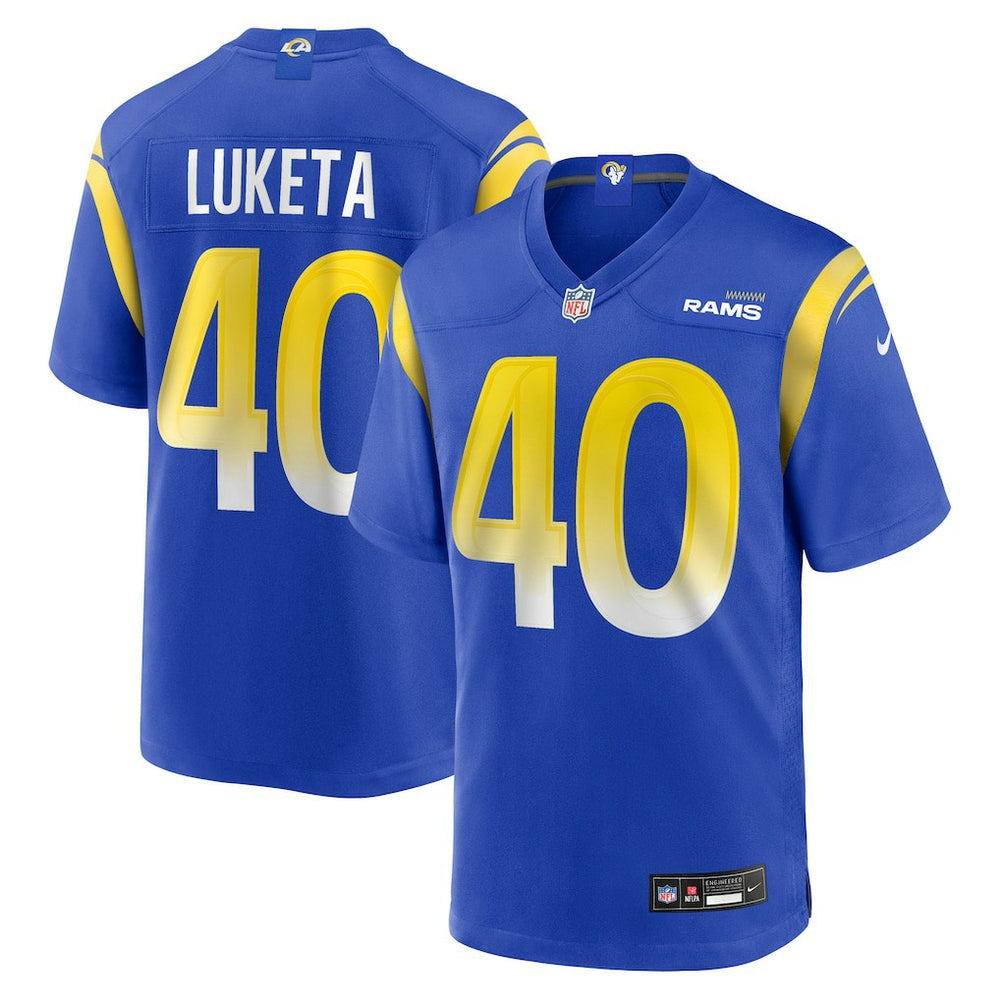 Jesse Luketa Los Angeles Rams Team Game Jersey - Royal on sale
