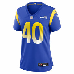 Jesse Luketa Los Angeles Rams Women's Team Game Jersey - Royal sale