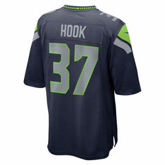 Maxen Hook Seattle Seahawks Team Game Jersey - College Navy sale