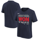 New England Patriots Youth 2025 AFC East Division Champions Locker Room Trophy Collection T-Shirt - Navy online
