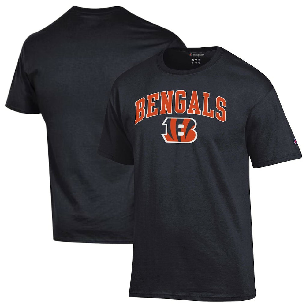 Cincinnati Bengals Champion Arch Over Logo T-Shirt - Black on sale