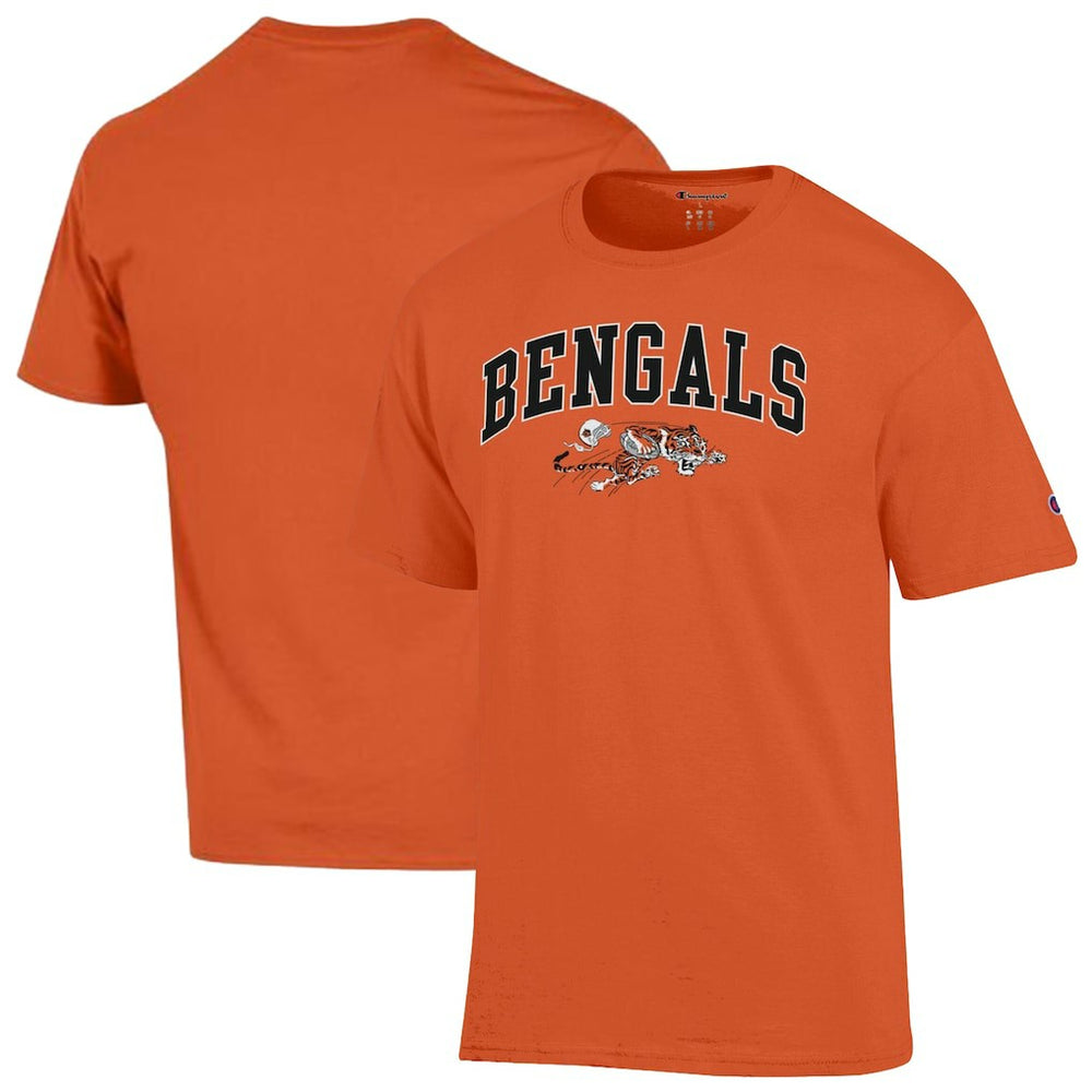 Cincinnati Bengals Champion Arch Over Logo T-Shirt - Orange cheap